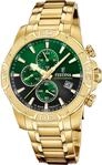 Festina Herrenuhr Analog aus Edelstahl 316l Goldfarben F20705/6 | Quarzwerk,