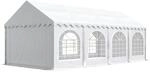 Festzelt Partyzelt 4x8 m Premium, hochwertige PVC Plane 750 N in wei&szlig; 100%