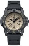Luminox Navy Seal Foundation Taucheruhr aus Edelstahl und Kautschuk Schwarz-Beige