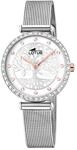 Lotus Damenuhr Analog aus Edelstahl 316l Silberfarben | Quarzwerk,