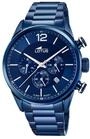 Lotus Herrenuhr Analog aus Edelstahl 316l Blau | Quarzwerk, Chronograph, Kalender,