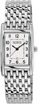 DUGENA Damen-Armbanduhr Quadra Artdeco, Quarz, Edelstahlgeh&auml;use, Saphirglas,