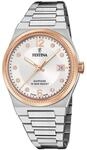 Festina Swiss Made Damenuhr Analog aus Edelstahl 316l Silberfarben | Quarzwerk,