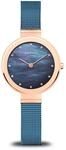 BERING Damen Analog Quarz Classic Collection Armbanduhr mit Edelstahl Armband...