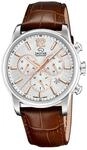 JAGUAR Swiss Made Herrenuhr Chronograph aus Leder Braun | Quarzuhr, Kalender,