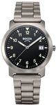 Boccia Armbanduhr f&uuml;r Herren in der Farbe Silber mit Armband aus Titanium,