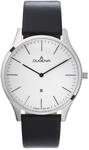 DUGENA Herren-Armbanduhr, 4461051, Plano, Quarz, wei&szlig;es Zifferblatt,