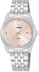 LORUS Damen Analog Quarz Uhr mit Edelstahl Armband,Silber/Blau