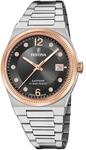 Festina Swiss Made Damenuhr Analog aus Edelstahl 316l Silberfarben | Quarzwerk,