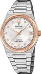 Festina Swiss Made Uhr Automatik Damen aus Edelstahl 316l Silberfarben 
