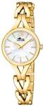 Lotus Damenuhr Analog aus Edelstahl 316l Goldfarben | Quarzwerk,...