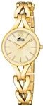 Lotus Damenuhr Analog aus Edelstahl 316l Goldfarben | Quarzwerk, Widerstandsf&auml;higes