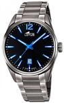 Lotus Herrenuhr Analog aus Edelstahl 316l Grau | Quarzwerk, Kalender,