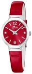 Lotus Damen Analoguhr Leder Rot - Quarzwerk - Hochfestes Mineralglas - Wasserdicht 5