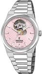 Festina Swiss Made Uhr Automatik Damen aus Edelstahl 316l Silberfarben 