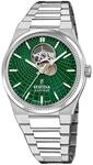 Festina Swiss Made Uhr Automatik Herren aus Edelstahl 316l | Silberfarben, Analoge