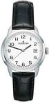 Dugena Damen Armbanduhr Vega Leder 29mm schwarz/wei&szlig;