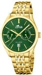 Lotus Herrenuhr Analog aus Edelstahl 316L Goldfarben- Multifunktion | Kalender,