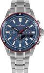 JACQUES LEMANS Analoge Herrenuhr Quarz mit Edelstahlarmband mid-39598, Silber,