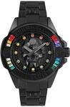 Philipp Plein Unisex Analog Quarz Uhr mit Edelstahl Armband PWNAA0522