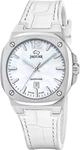 JAGUAR Swiss Made Damenuhr Analog aus Leder Wei&szlig; | Quarzwerk, Robustes...