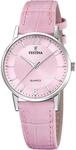 Festina Damenuhr Analog aus Leder Rosa | Quarzwerk, Damenuhren, Widerstandsf&auml;higes