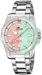 Lotus Damenuhr Analog aus Edelstahl 316l Silberfarben | Quarzwerk,