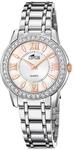 Lotus Damen Uhr Analog Edelstahl 316L Silber - Quarzwerk - Mineralglas...