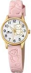 Lotus M&auml;dchenuhr Analog aus Edelstahl und Leder Rosa | Quarzwerk, Kinderuhr,