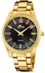 Lotus Damenuhr Analog aus Edelstahl 316l Goldfarben | Quarzwerk,...