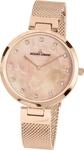 JACQUES LEMANS Damenuhr Milano Metallband massiv Edelstahl ip-ros&eacute; Swarovskisteine