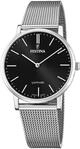Festina Swiss Made Herrenuhr Analog aus Edelstahl 316l Silberfarben | Quarzwerk,
