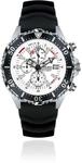 Chris Benz Depthmeter Chronograph 300M Taucheruhr mit schwarzem Kautschukband,