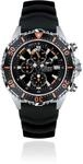 Chris Benz Depthmeter Chronograph 300M Taucheruhr mit schwarzem Kautschukband,