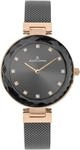 JACQUES LEMANS Damenuhr Milano massiv Edelstahl Swarovskisteine 1-2139F