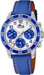 Lotus Jungenuhr Analog aus Edelstahl und Leder | Quarzwerk, Kinderuhr,