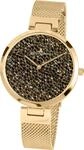 JACQUES LEMANS Damenuhr Milano Edelstahlband massiv Edelstahl ip-Gold 1-2035K