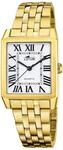 Lotus Damenuhr Analog aus Edelstahl 316l Goldfarben | Quarzwerk, Widerstandsf&auml;higes