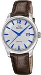 JAGUAR Swiss Made Herrenuhr Analog aus Leder Braun | Quarzwerk, Kalender,