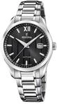 Festina Swiss Made Herrenuhr Analog aus Edelstahl 316l Silberfarben | Quarzwerk,