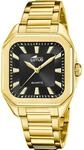 Lotus Damenuhr Analog aus Edelstahl 316l Goldfarben | Quarzwerk,...