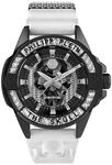 Philipp Plein The $Kull Herren Armbanduhr Analog Quarz Kohlefaser