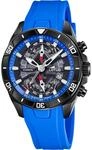 Lotus Herrenuhr Analog aus Kautschuk Blau | Quarzwerk, Chronograph, Kalender,