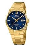 LOTUS Herrenuhr Analog aus Edelstahl 316l Goldfarben | Quarzwerk, Kalender,