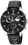 LOTUS Watches Herren Armbanduhr Chronograph Quarz Leder 18531/1 Schwarz Gro&szlig;...