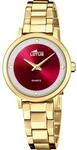 Lotus Damenuhr Analog aus Edelstahl 316l Goldfarben | Quarzwerk, Widerstandsf&auml;higes