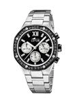 Lotus Damen Uhr Analog aus Edelstahl 316L Silber - Quarz Chronograph - Mineralglas
