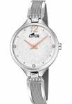 Lotus Damen Uhr Analoge aus Edelstahl 316L Silber - Quarzwerk - Mineralglas