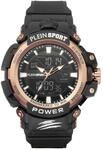 Plein Sport Herren-Armbanduhr Analog Digital Quarz Silikon
