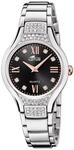 Lotus Damenuhr Analog aus Edelstahl 316l Silberfarben | Quarzwerk,